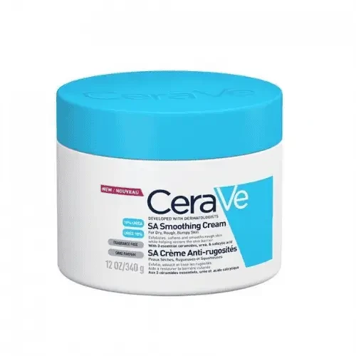 CeraVe SA Smoothing Cream For Dry Rough Bumpy Skin 340g