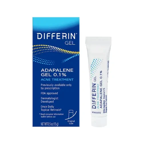Differin Gel Adapalene Gel 0.1% Acne Treatment – 15g