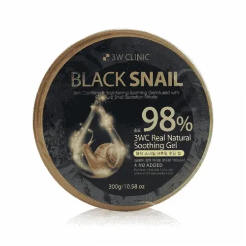 3W CLINIC Black Snail Natural Soothing Gel 300g