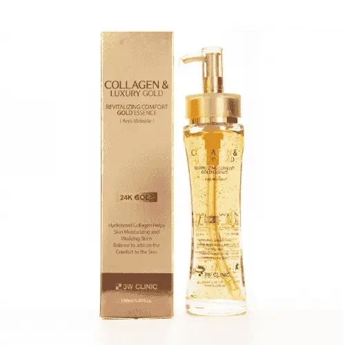 3W Clinic Collagen & Luxury Revitalizing Comfort 24K Gold Essence 150 ml