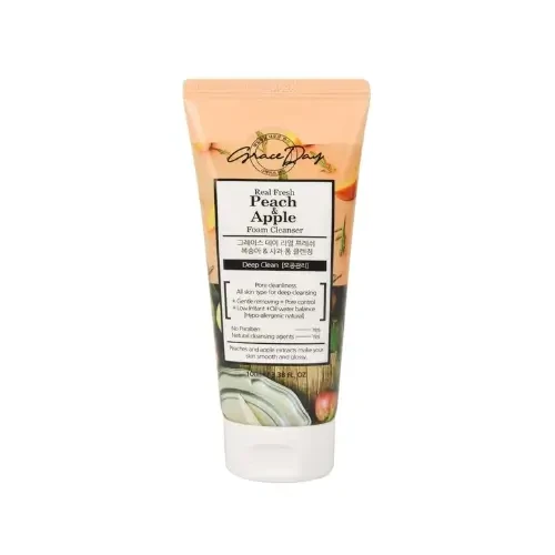 Grace Day Real Fresh Peach & Apple Foam Cleansing 100ml