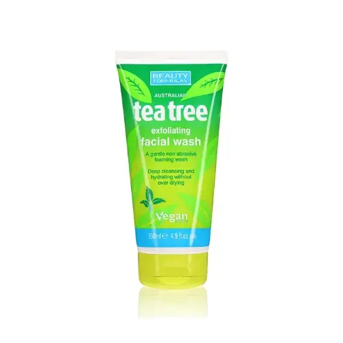 Beauty Formulas Tea Tree Exfoliating Facial Wash 150ml