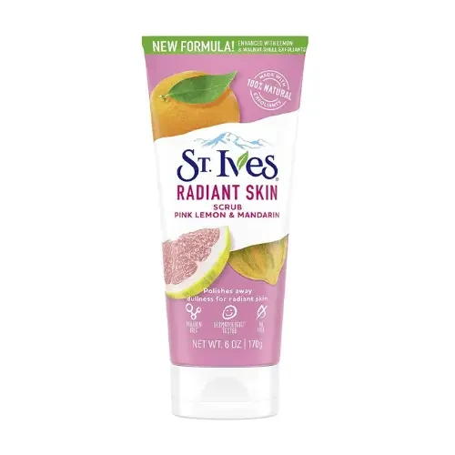 St. Ives Radiant Skin Face Scrub with Pink Lemon & Mandarin Orange 170g