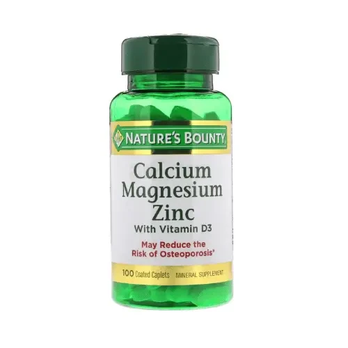 Nature’s Bounty Calcium Magnesium Zinc with Vitamin D3 100 Coated Caplets
