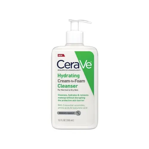 CeraVe Hydrating Cream to Foam Cleanser for Normal to Dry Skin 355ml