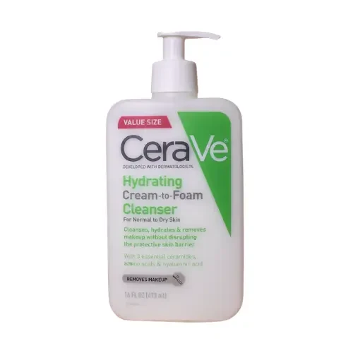 CeraVe Hydrating Cream to Foam Cleanser for Normal to Dry Skin 473ml