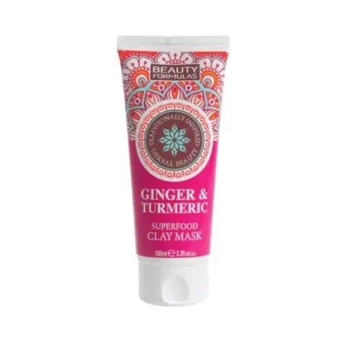Beauty Formulas Ginger & Turmeric Superfood Clay Mask 100ml