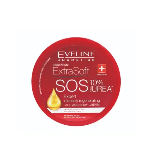 EVELINE Extra Soft SOS 10% Urea Intense Regenerating Face & Body Cream 175ml