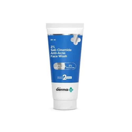 The Derma Co Sali Cinamide Anti Acne with 2% Salicylic Acid & 2% Niacinamide Face Wash 80ml