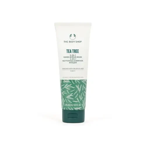 The Body Shop Tea Tree 3 in 1 Wash Scrub Mask 125ml
