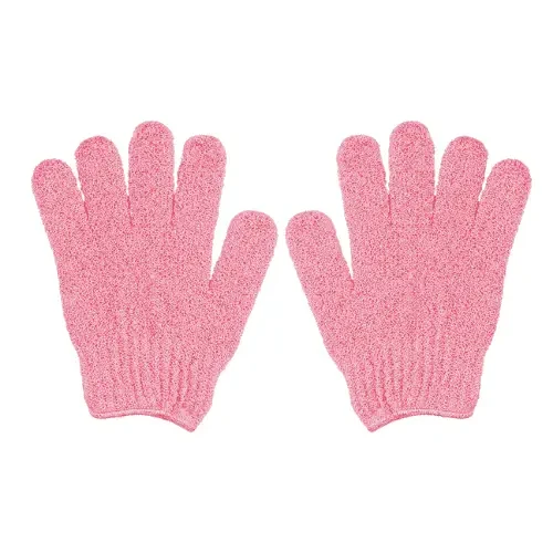 OYUMEA Bath And Body Exfoliating Body Gloves 1 Pair (Pink)