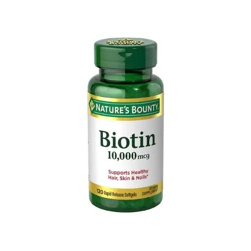 Nature’s Bounty Biotin 10,000 mcg Rapid Release 120 Softgels