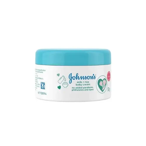 Johnsons Baby Milk & Rice Cream 50g