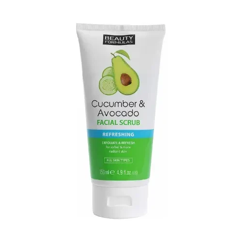 Beauty Formulas Cucumber & Avocado Facial Scrub 150ml